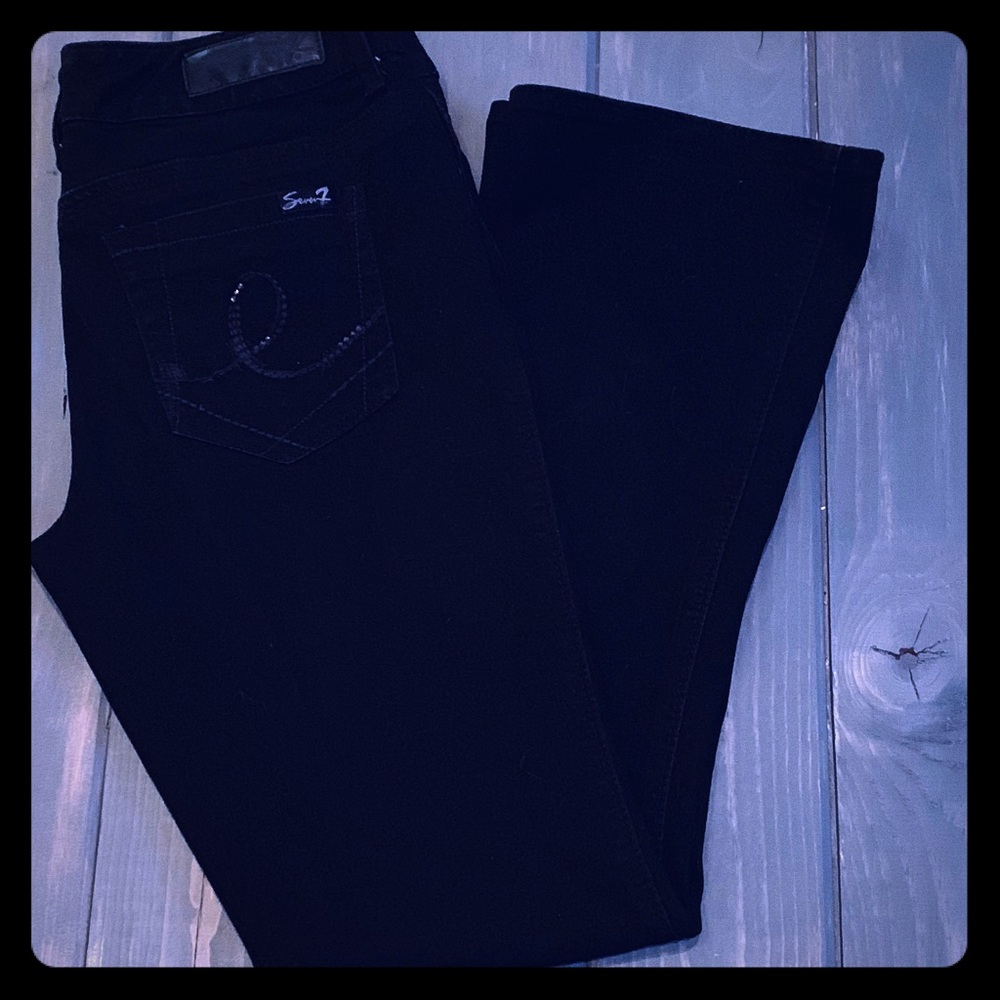 Seven7 Rocker Slim, 10, Black Jeans